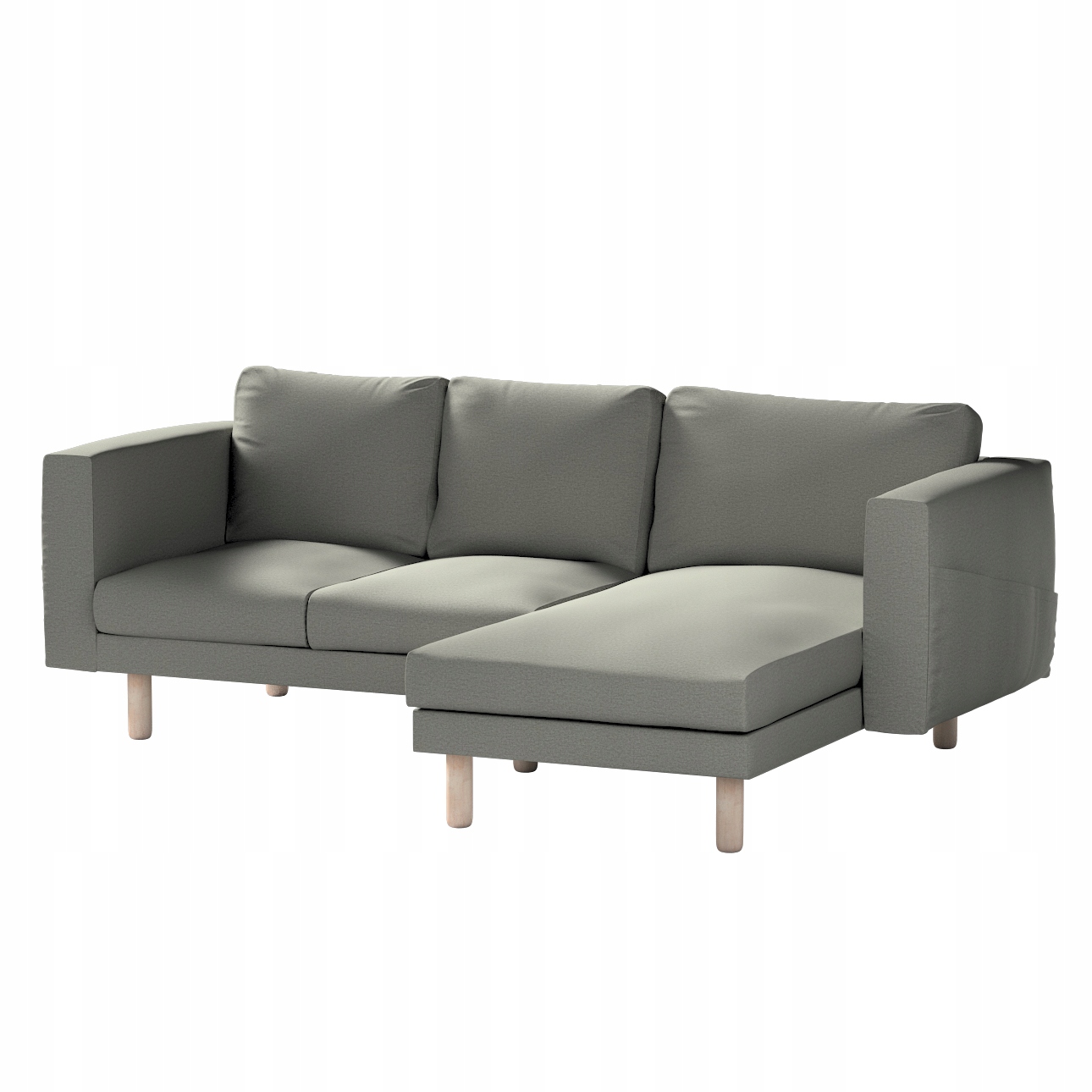 Dekoria potah na 3-místnou pohovku Norsborg s lenoškou Ikea, šedý
