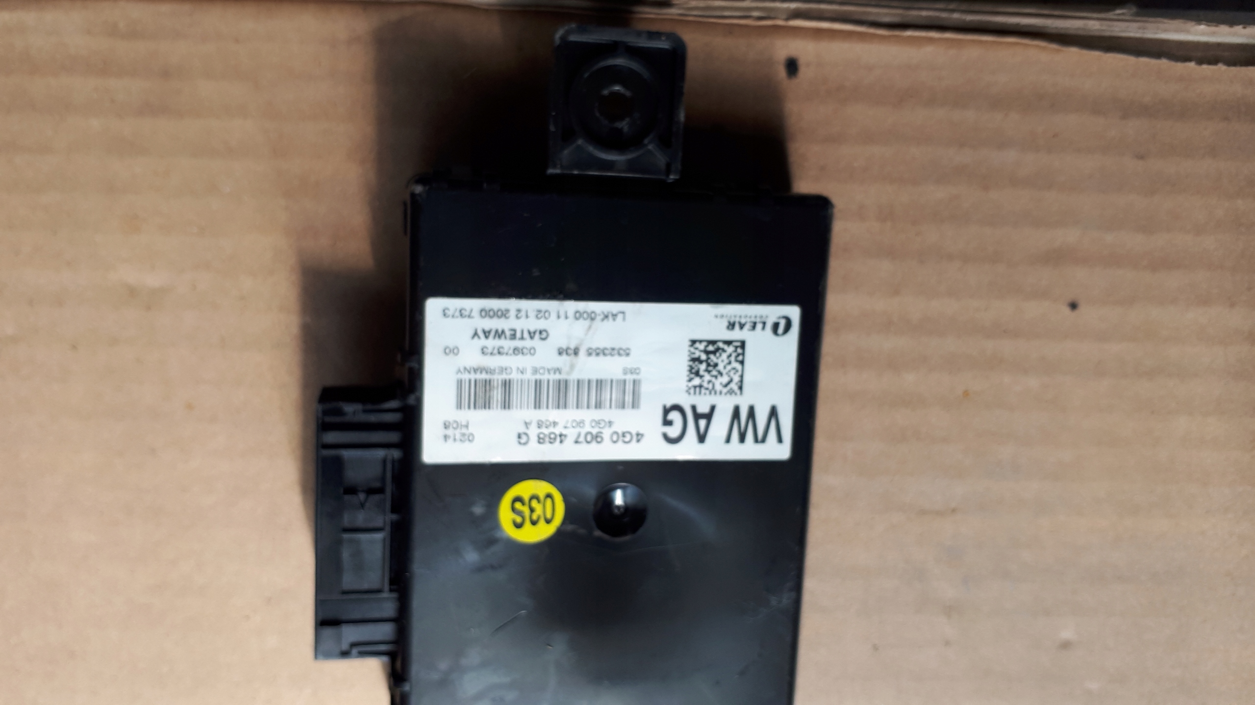 A7 4G modulo Centralina GATEWAY 4G0907468G A6 C7