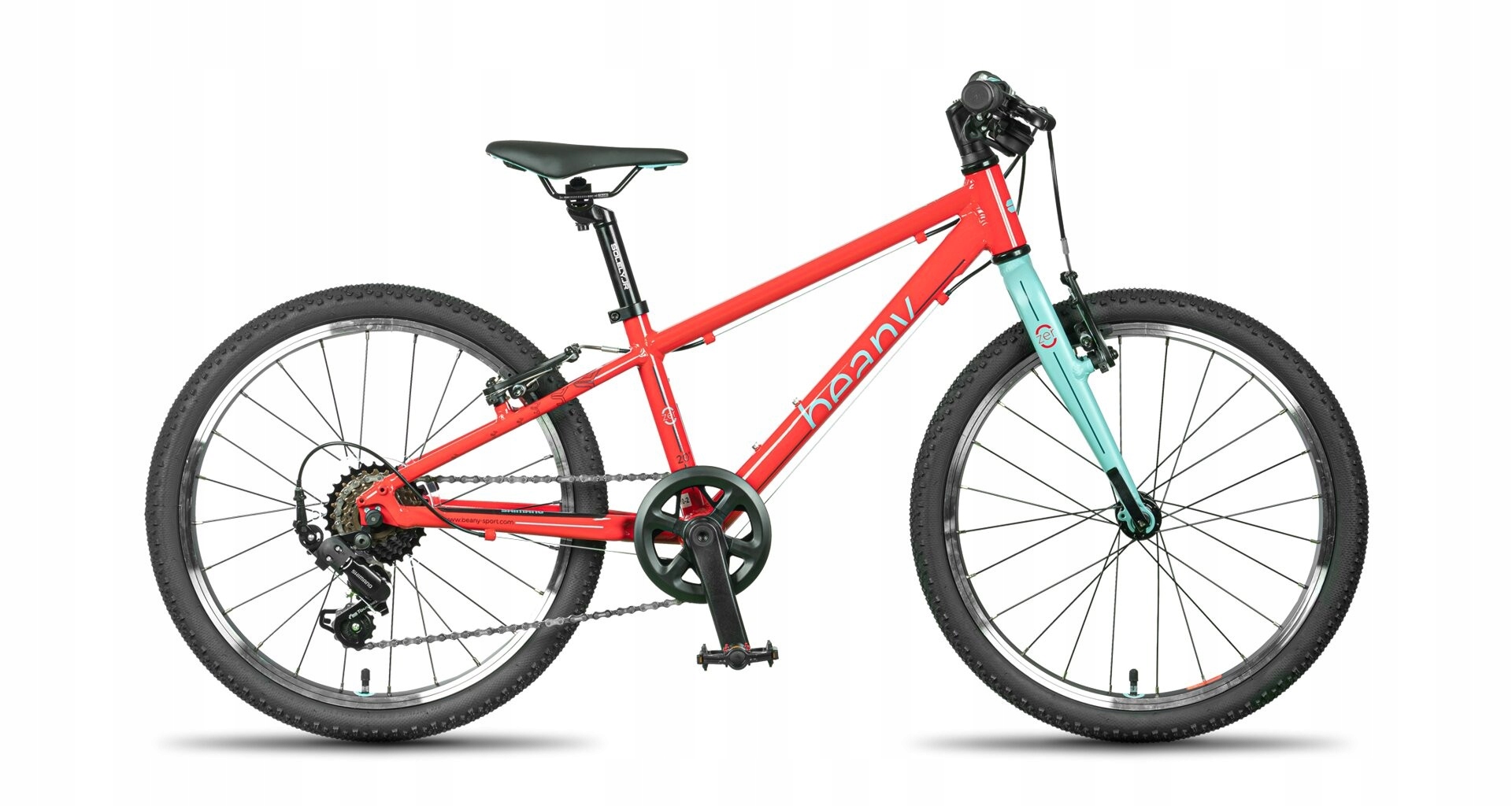 Rower dziecięcy Beany Zero 20 czerwony z miętowym