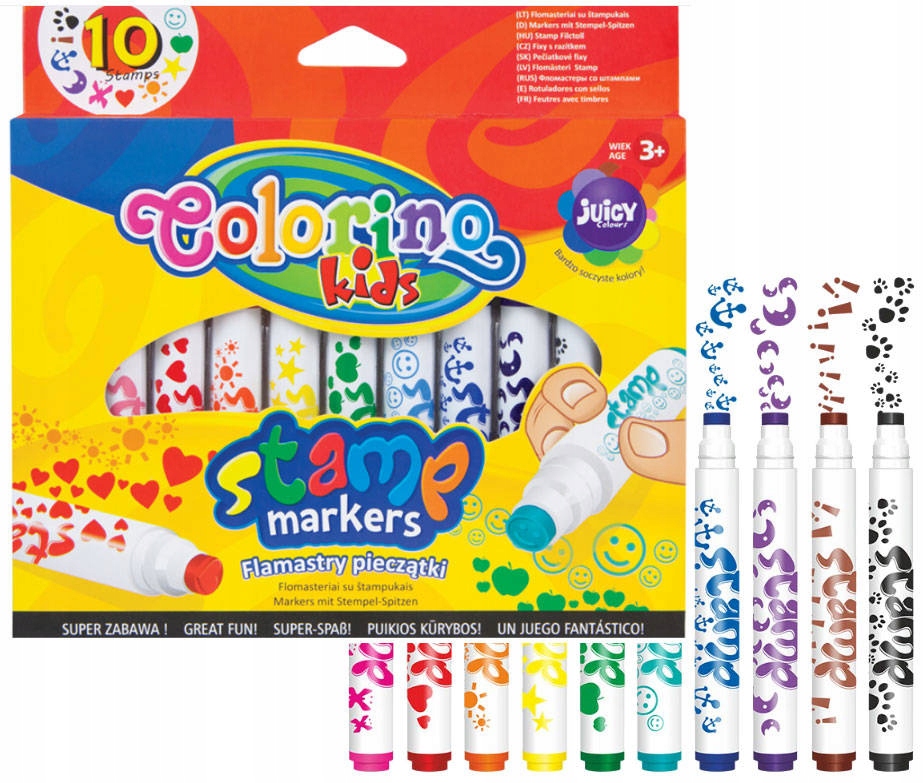 

Markery Pieczątki Stempelki Colorino Mazaki Pisaki
