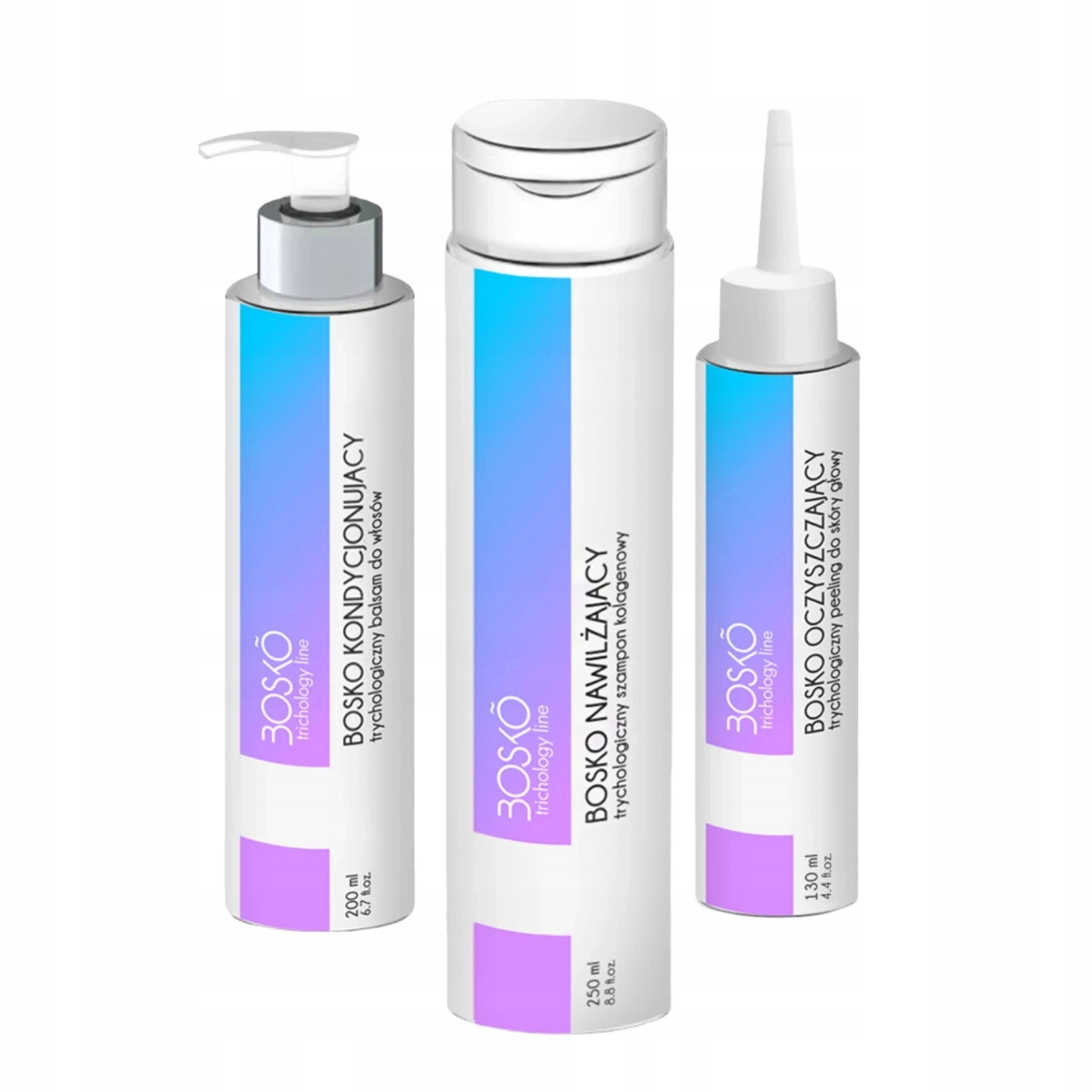 Cosmetics Zestaw Trychologiczny: Peeling Szampon Balsam