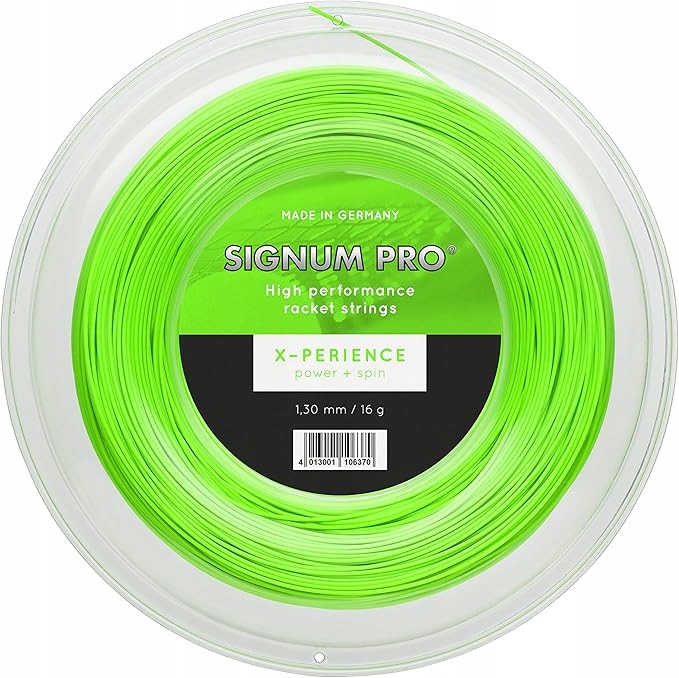 Tenisový výplet Signum Pro X-Perience 200 m zelený 1.30