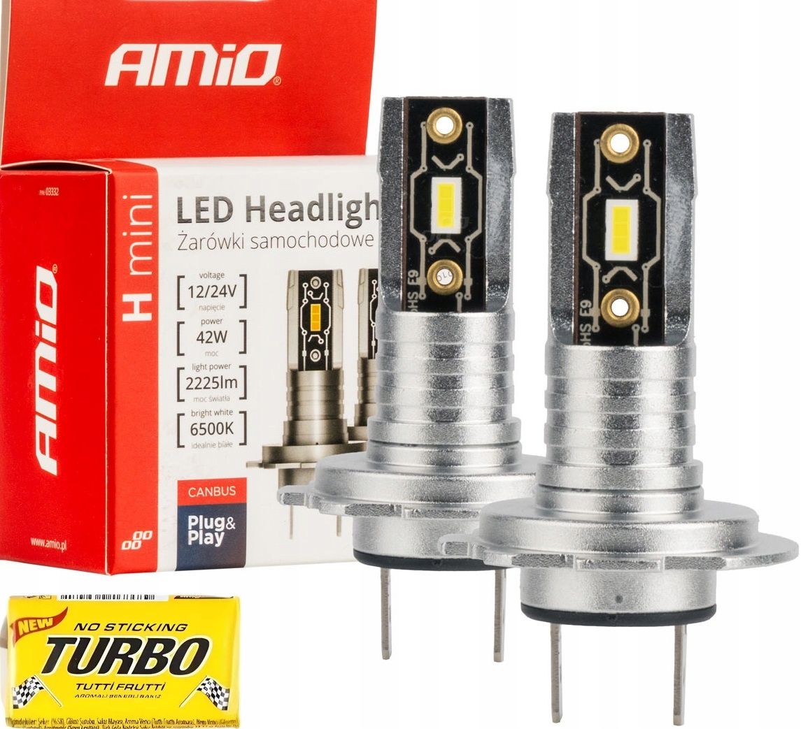 Żarówki Led H7 Rozmiar Homologacja Śnieżna Biel 9-32V