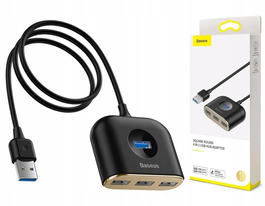 

Baseus Hub Adapter rozdzielacz Usb 3.0 4x Usb