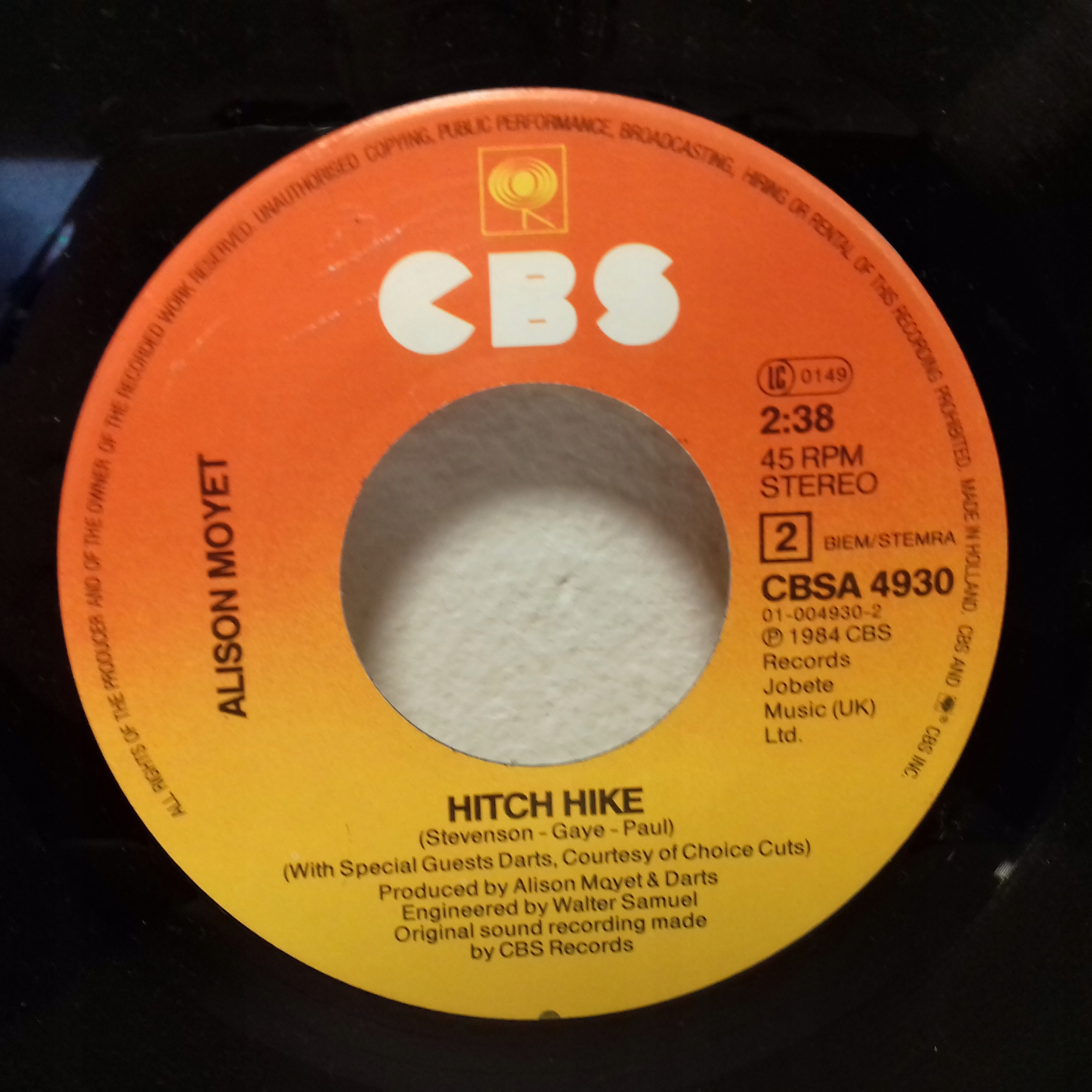 Alison Moyet – Invisible 7" stan IDEALNY- Tytuł Invisible