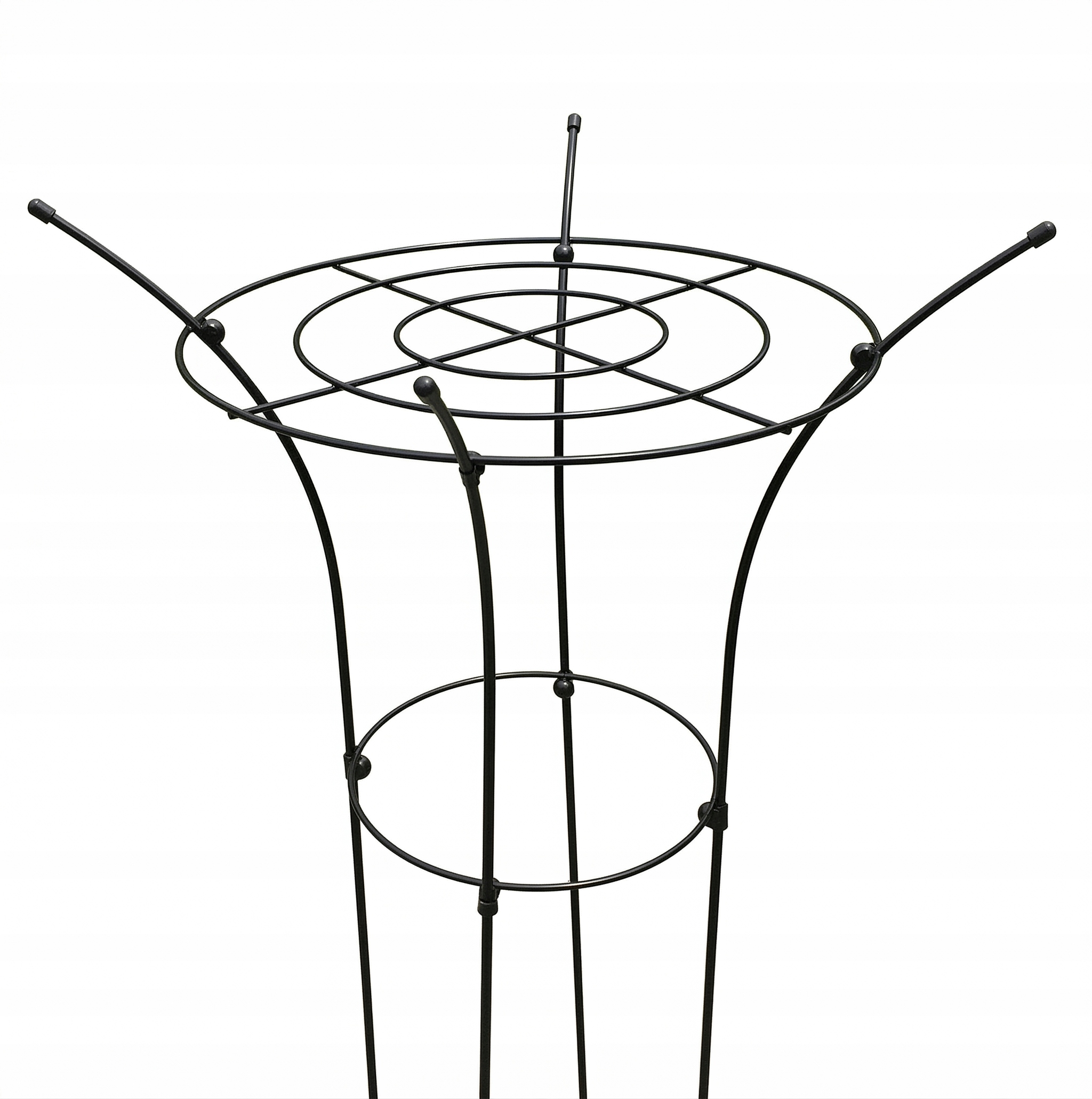 PODPORA METALOWA DO OGRODU 75CM CZARNA MATOWA NA ROŚLINY PNĄCZE PERGOLA