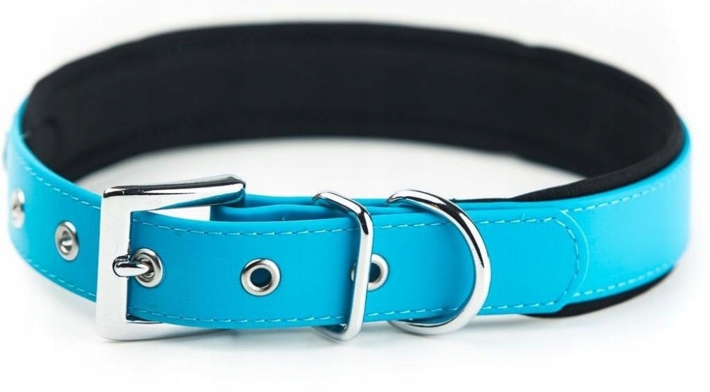 

Obroża dla psa podszyta neoprenem niebieski M