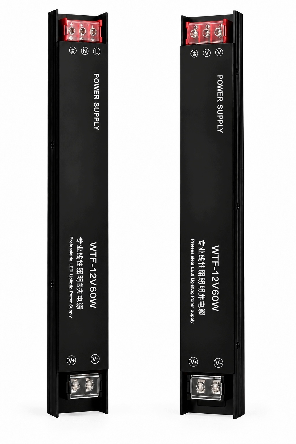 Smukły aluminiowy zasilacz WTF-12V60W 12V 60W do taśm LED