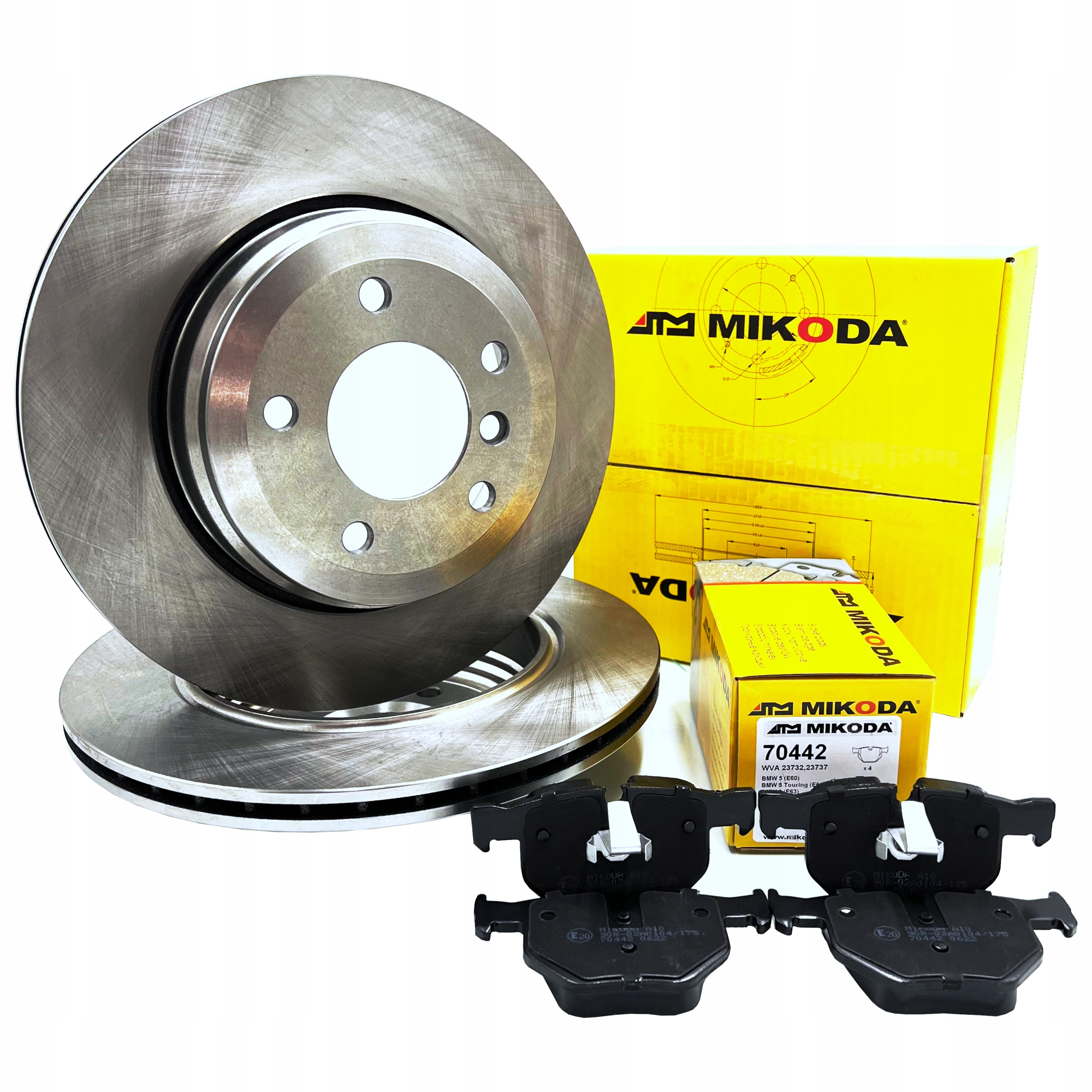 MIK0442 - Диски + колодки MIKODA BMW 5 E60 E61 зд 320мм