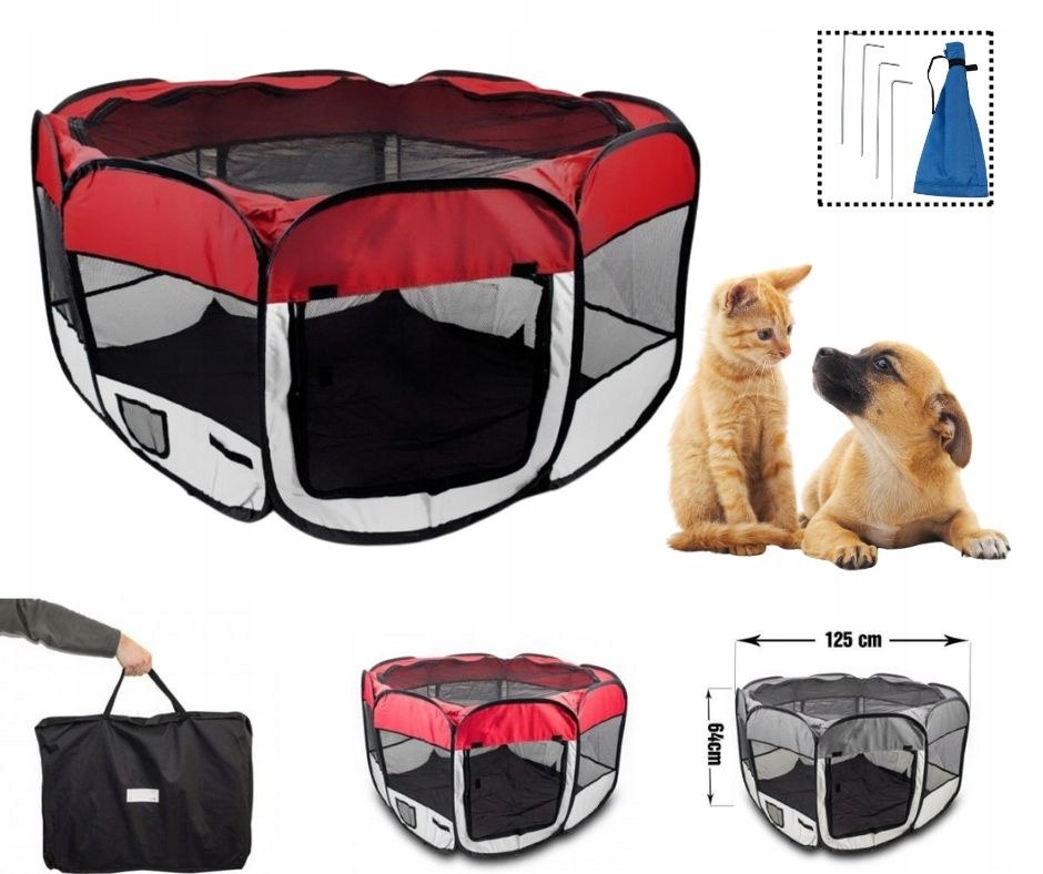 Chovatelská ohrada pro zvířata štěňat koťat Kotec Látkový mobil