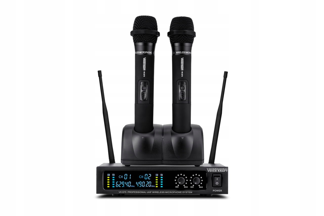 

Mikrofony Bezprzewodowe Stacja Ładująca Uhf VK675