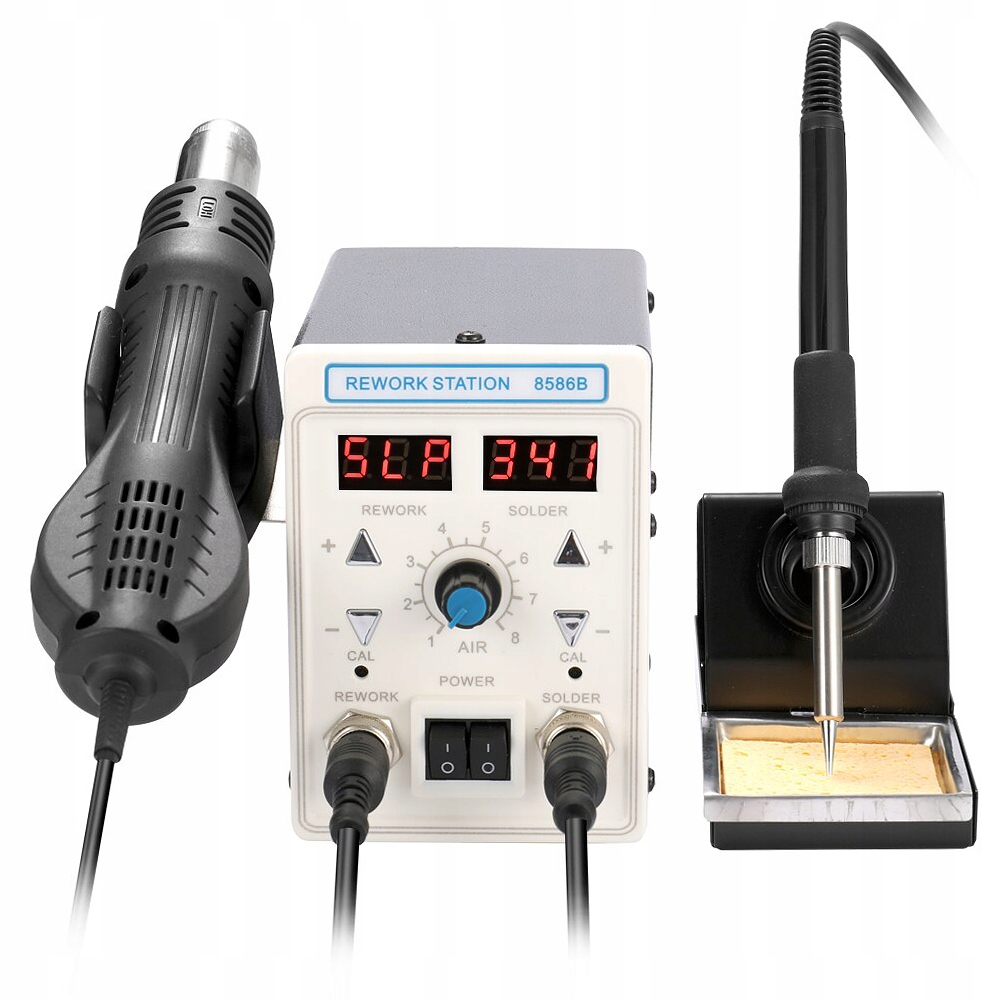 STACJA LUTOWNICZA HOT AIR LUTOWNICA PRECYZYJNA 900M KOLBOWA 8586B 760W 2w1 Marka Reball