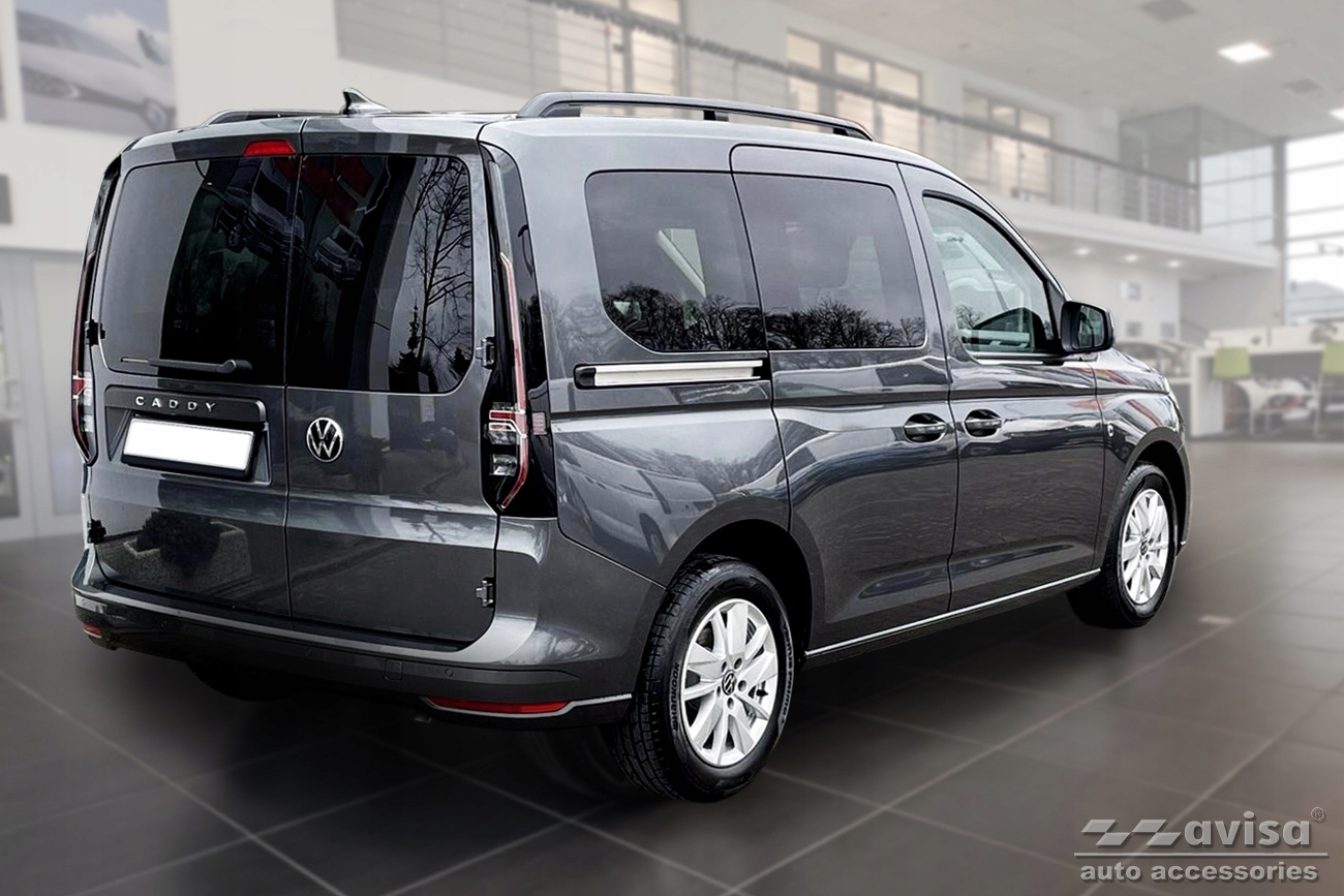 VOLKSWAGEN CADDY IV NAKŁADKI PROGOWE LISTWY NA PROGI STALOWE Producent Avisa