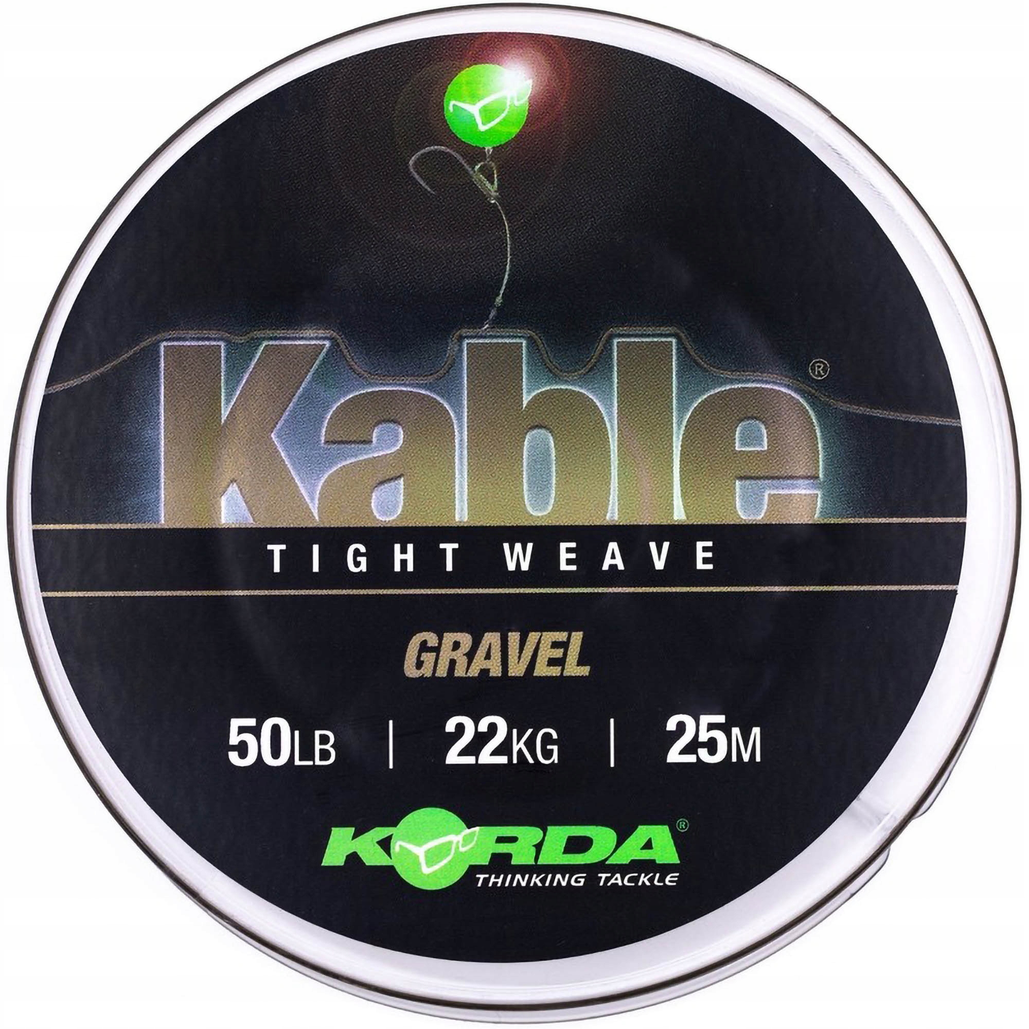 Leadcore Korda Kabel Tight Weave 25 m Gravel