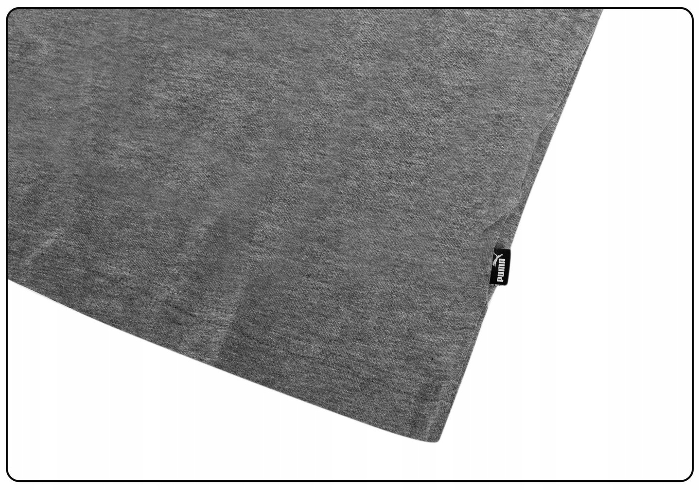 PUMA KOSZULKA MĘSKA T-SHIRT ESS LOGO TEE GRAY r.L Kolor szary