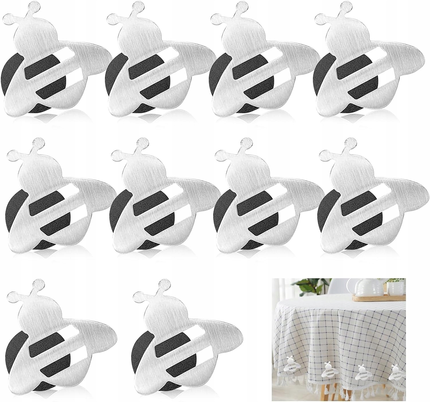 10x KLIPSY DO OBRUSU MAGNESY OBCIĄŻNIKI MAGNETYCZNE TRZYMADŁA DO STOLIKA