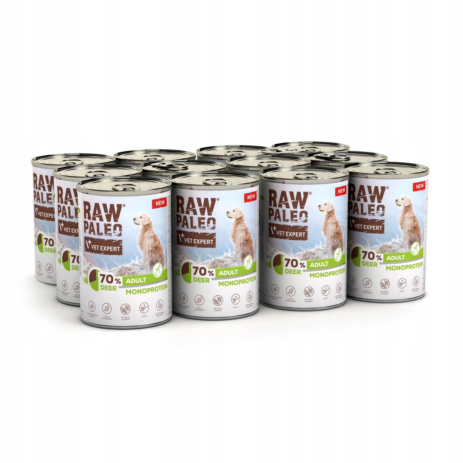 VetExpert Raw Paleo Adult Jelen Srnčí 12 x 400 g