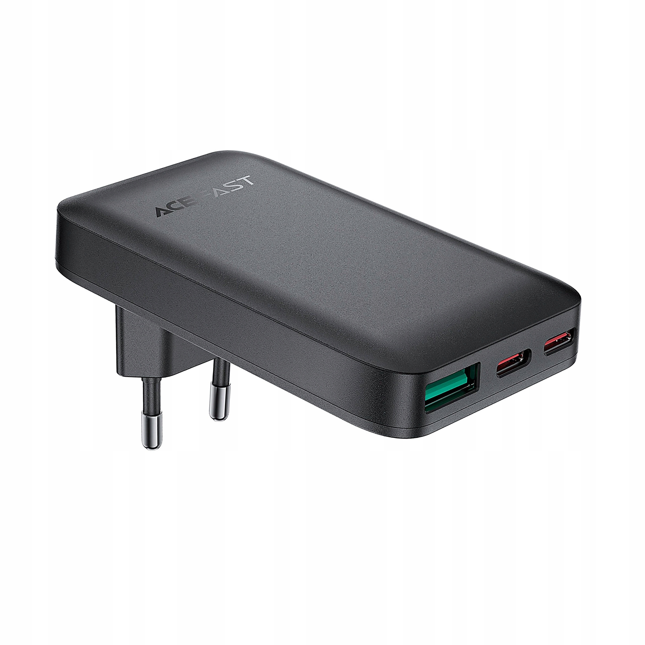 Ładowarka Acefast A100 65W GaN 2 Usb-c+ Usb-a ultra cienka czarna