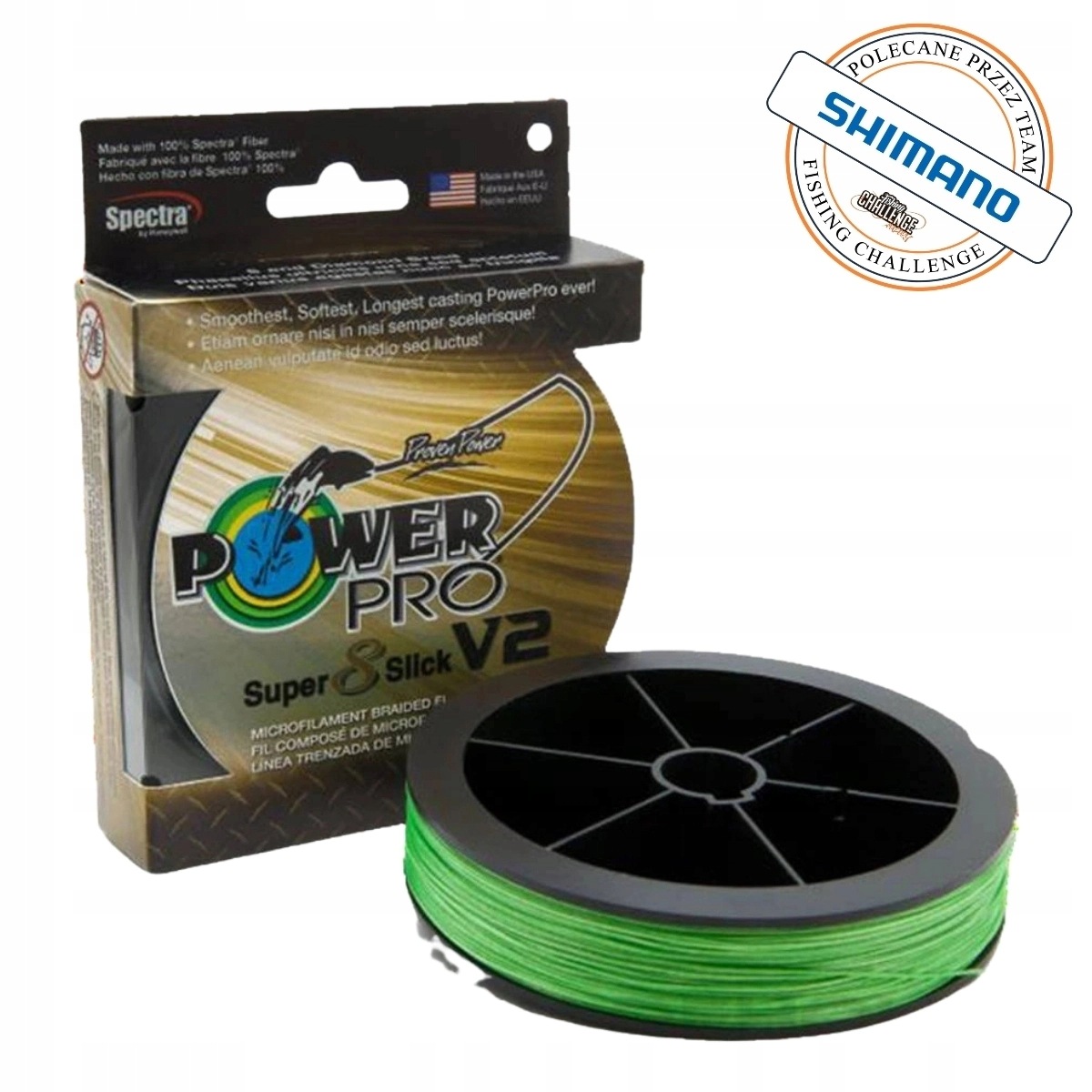 Plecionka Power Pro S8S V2 0,19mm Aqua Green
