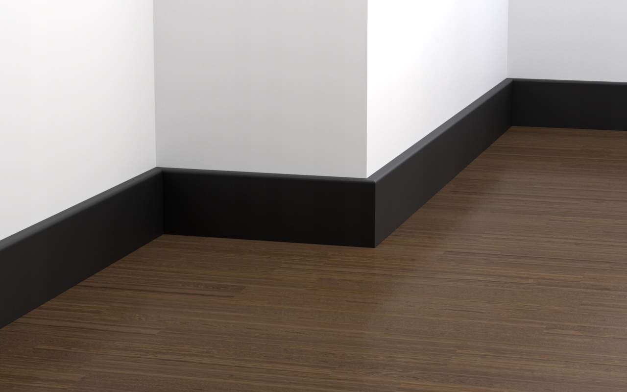 12cm CZARNA MAT Listwa Przypodłogowa MDF - gładka Rodzaj listwa