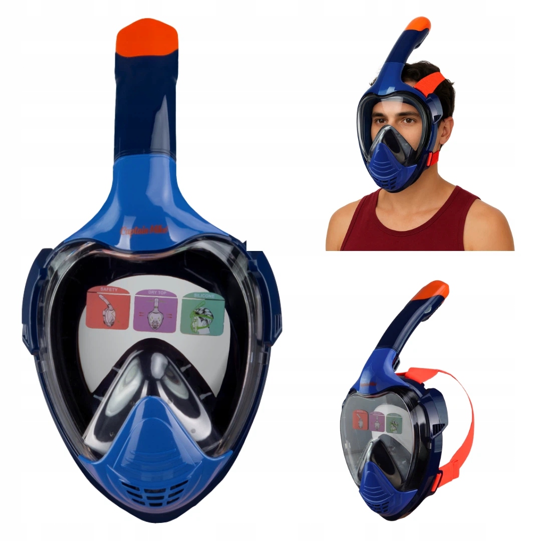 Potápěčské Brýle pro šnorchlování s trubičkou Captain Mike S/m