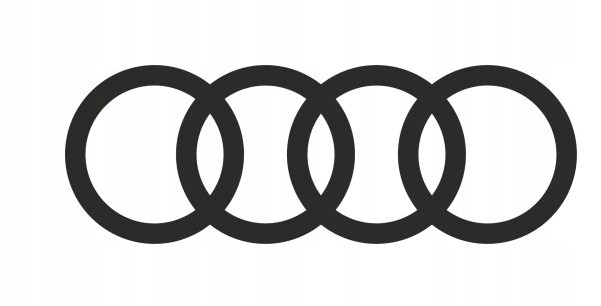 Naklejka Bez Tła Na Auto Szybę Samochód Audi Logo