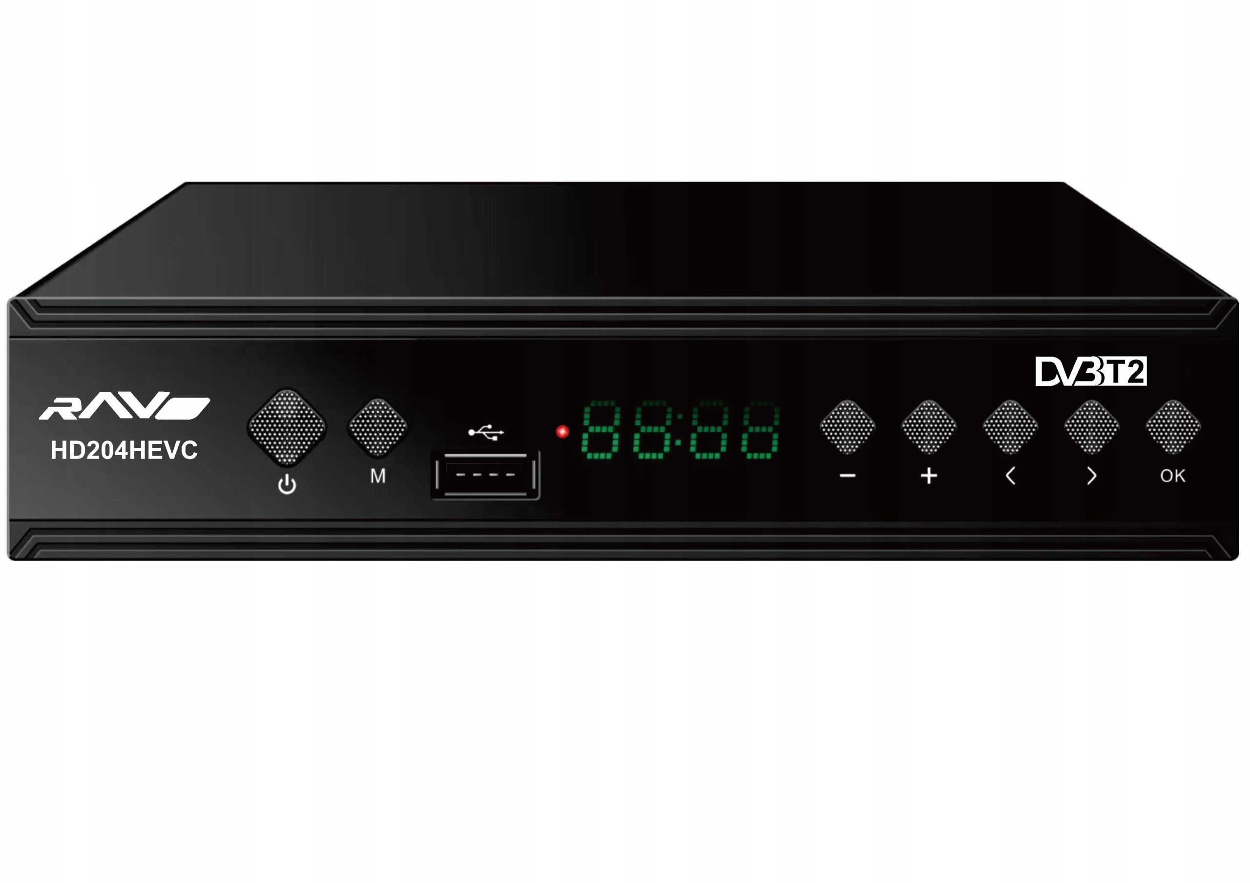DVB-T2 TUNER HD204 HEVC DEKODER HD H.265/HEVC WiFi Marka Ravo