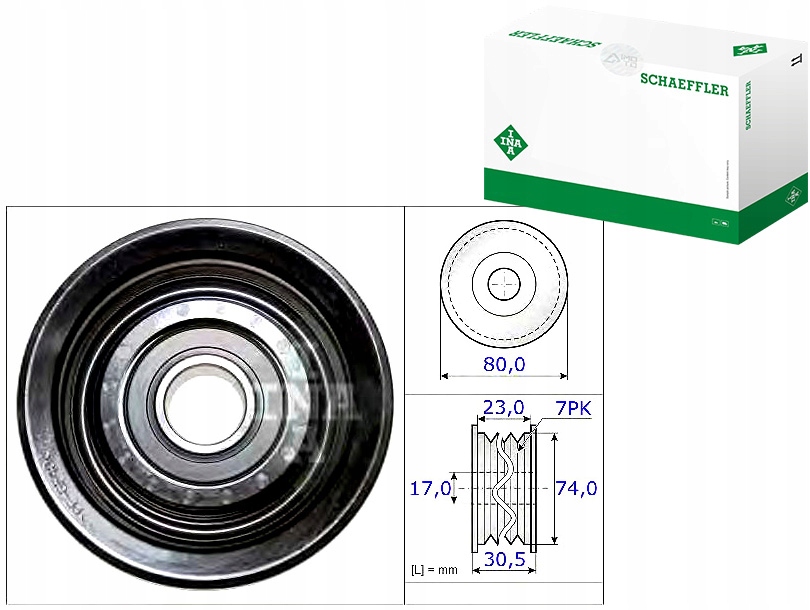 Ina Váleček Napinača Vícedrážkového Řemene Honda 2,0 08-