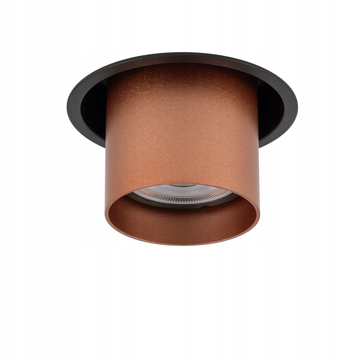 Nowodvorski Mono Slide Podomítková lampa kulatá, saténová měď GU10