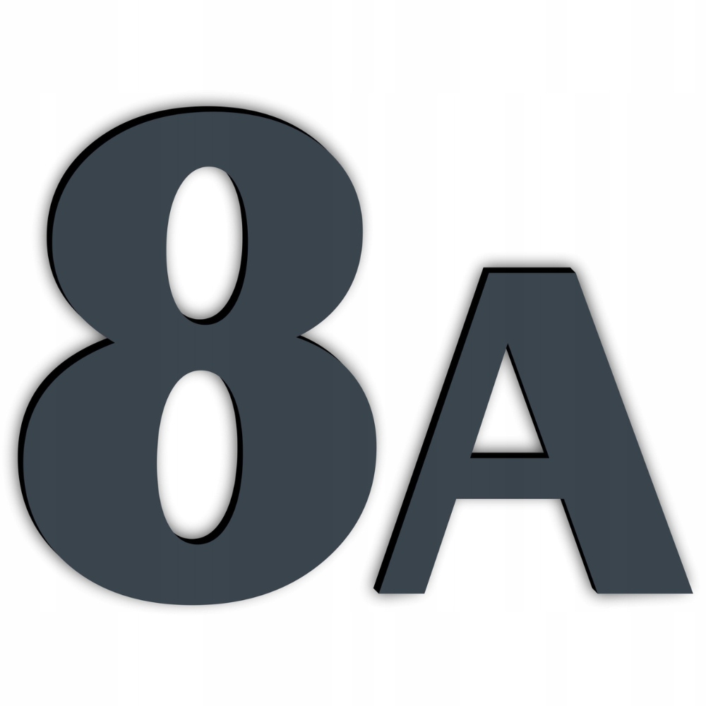 NUMER NA DOM DRZWI CYFRY LITERY NUMER DOMU BUDYNEK ADRES KOLORY - M6 30 cm