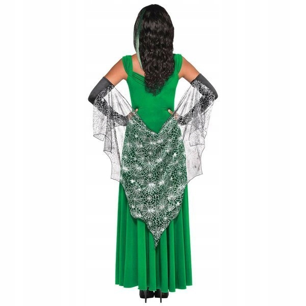 RĘKAWICZKI Z PELERYNĄ Z MOTYWEM PAJĘCZYNY PAJĘCZYNA DODATEK HALLOWEEN