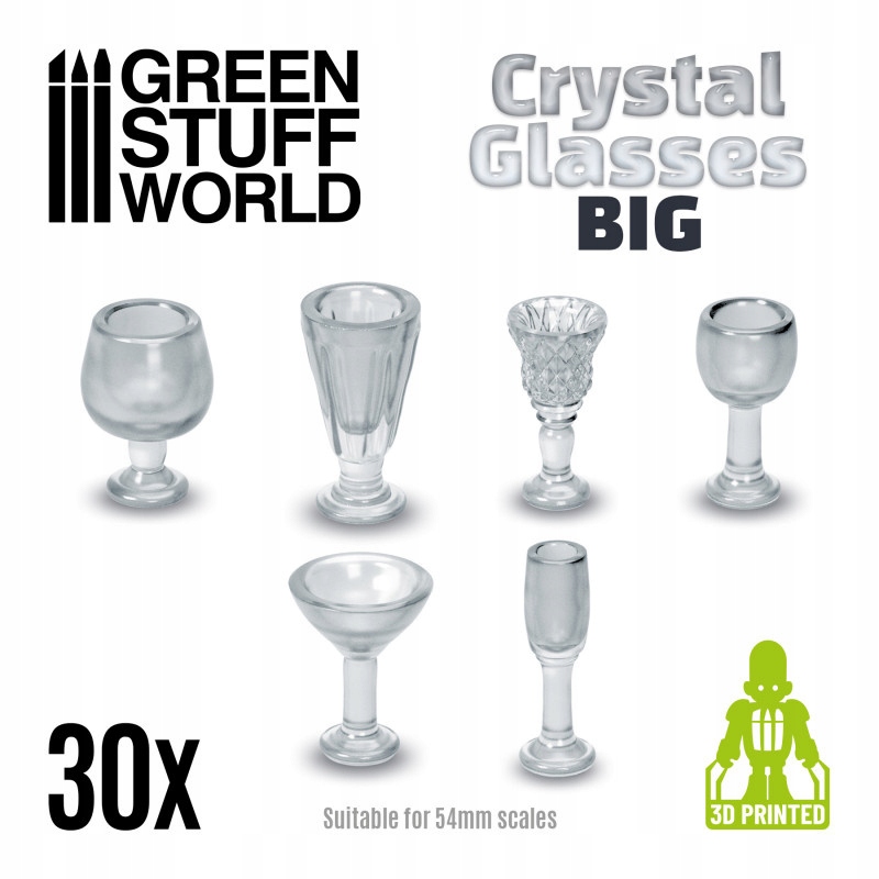 Resin Crystal Glasses żywiczne kielichy 30 szt.