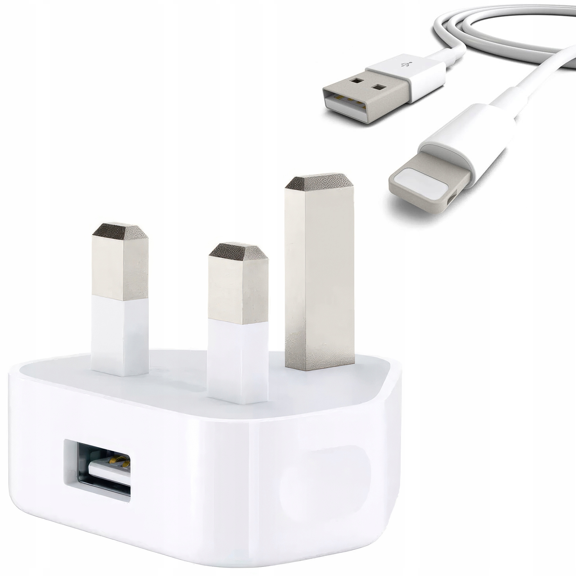 

Ładowarka Usb Uk Angielska do Iphone Kabel 1M