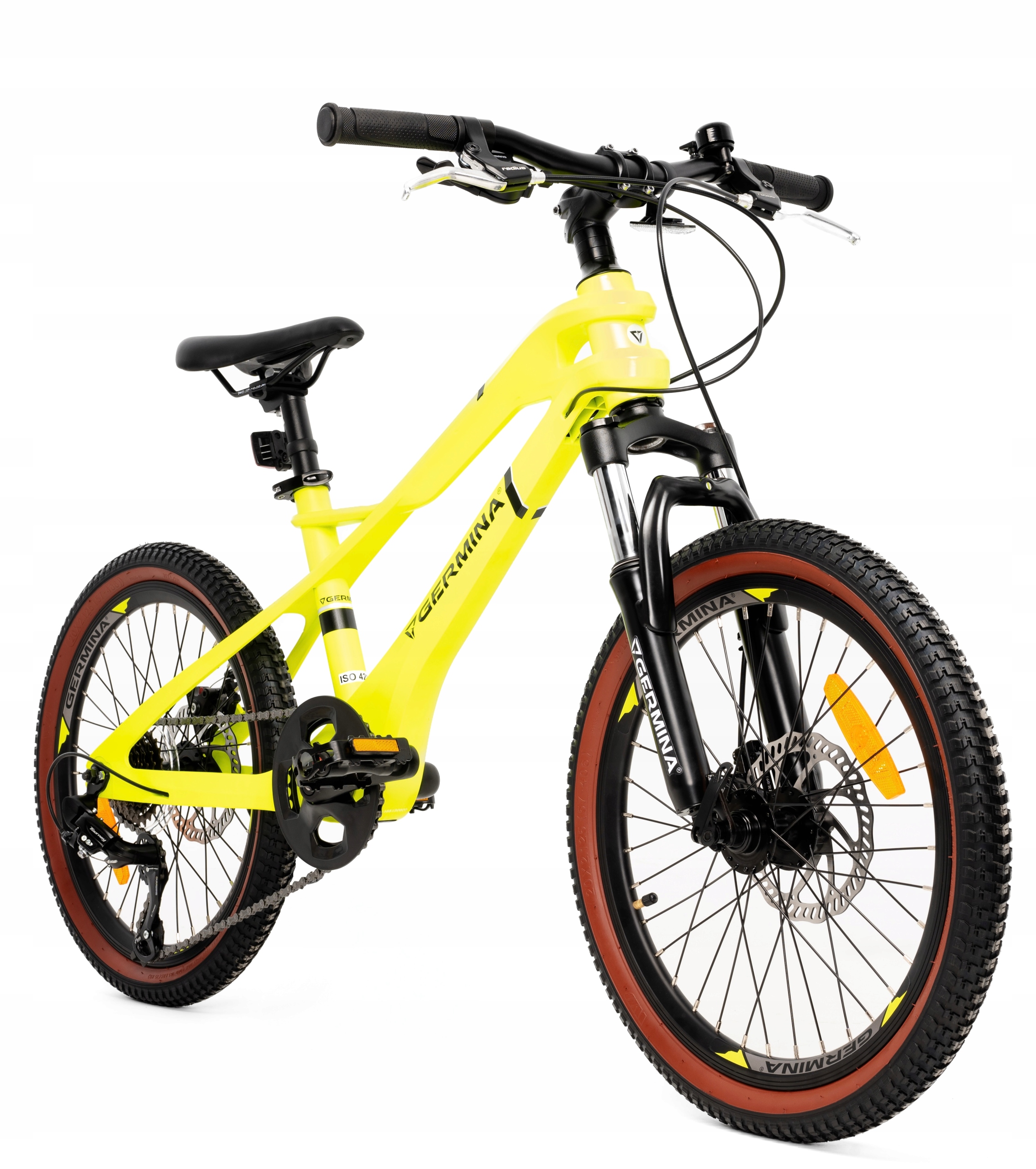 ROWER DZIECIĘCY 20 ROWEREK MTB GÓRAL GERMINA z przerzutką Shimano + tarcze