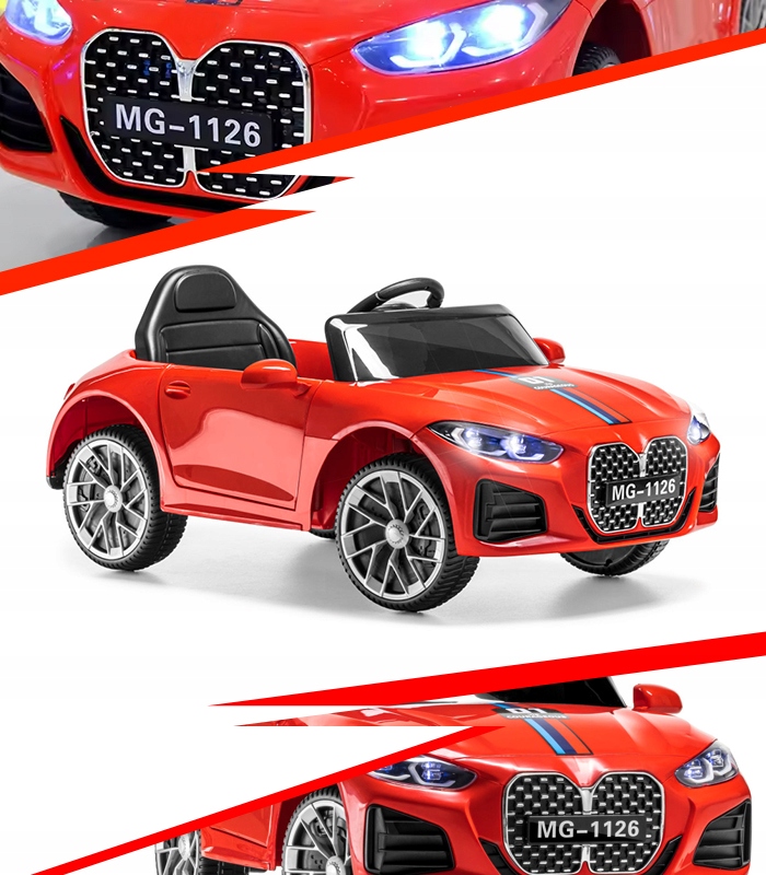 Auto Na Akumulator Cabrio 4 Silniki MP3 Usb Led Bujak Pilot
