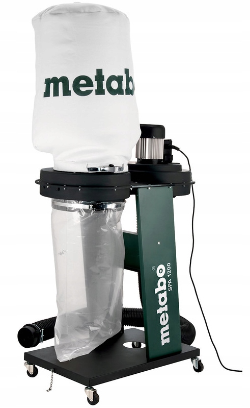 Odciąg Wiór Trocin Zanieczyszczeń Metabo Spa 1200 65L Pochłaniacz Pyłu