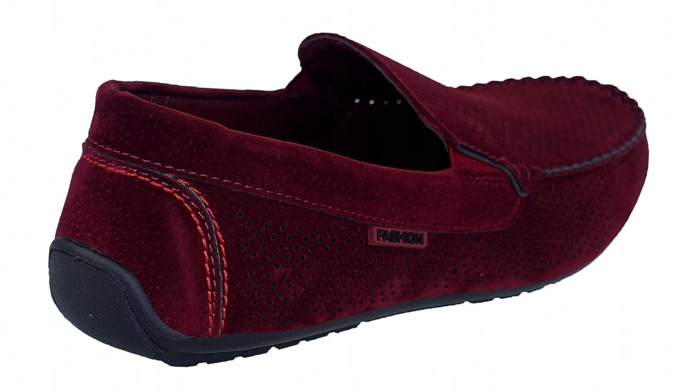 MOKASYNY AŻUROWE MĘSKIE WSUWANE AB96L-10 Marka inna