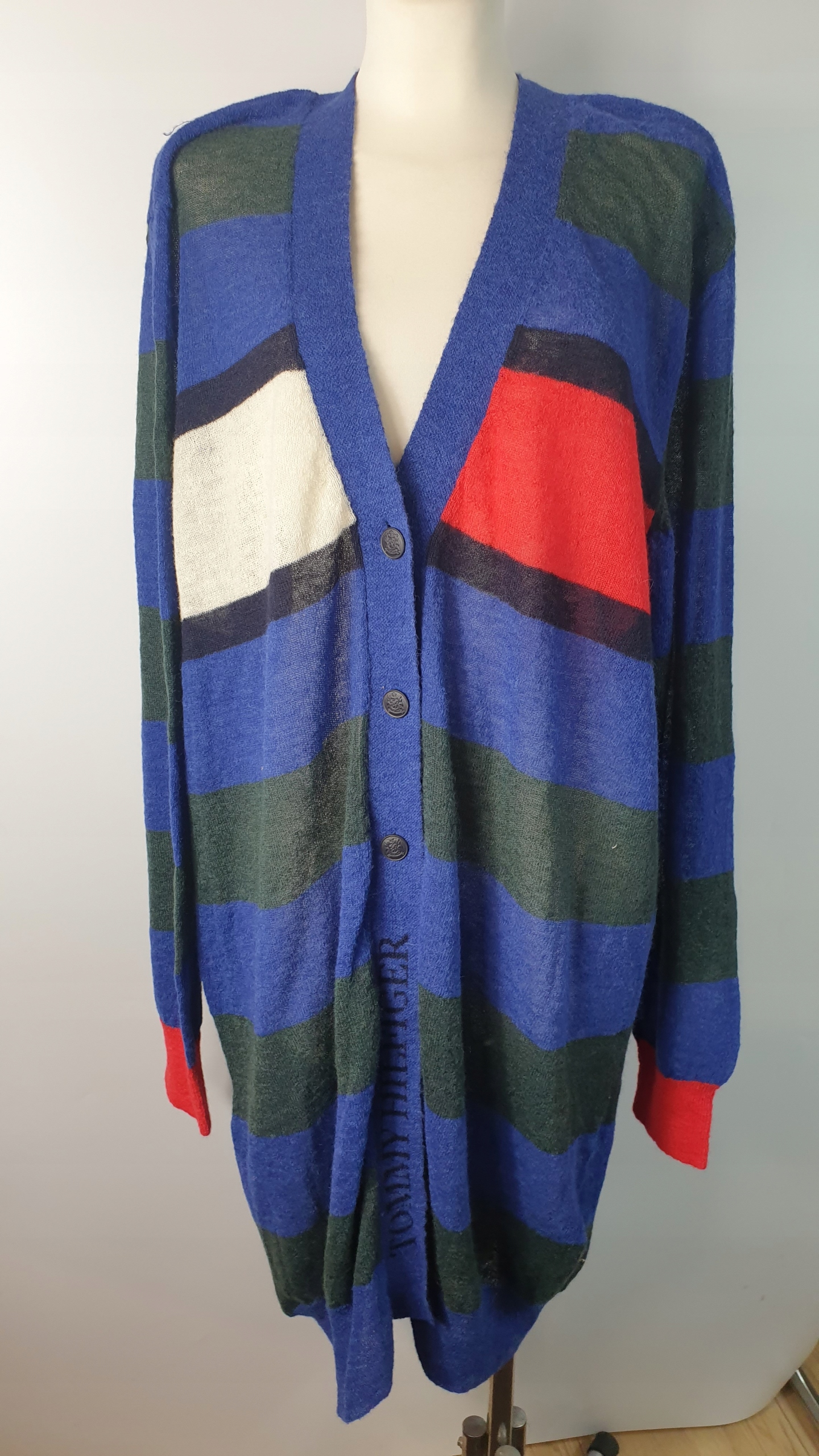 Svetr Tommy Hilfiger bavlněný klasický rozepínací vel xxl/xxxl