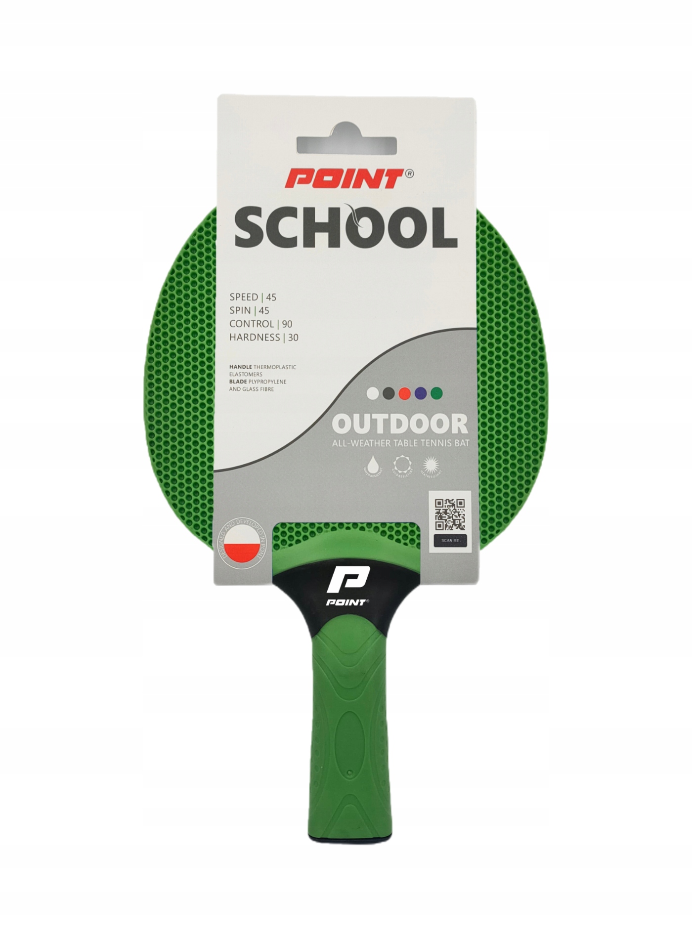 Rakietka Do Tenisa Stołowego Point School Green!