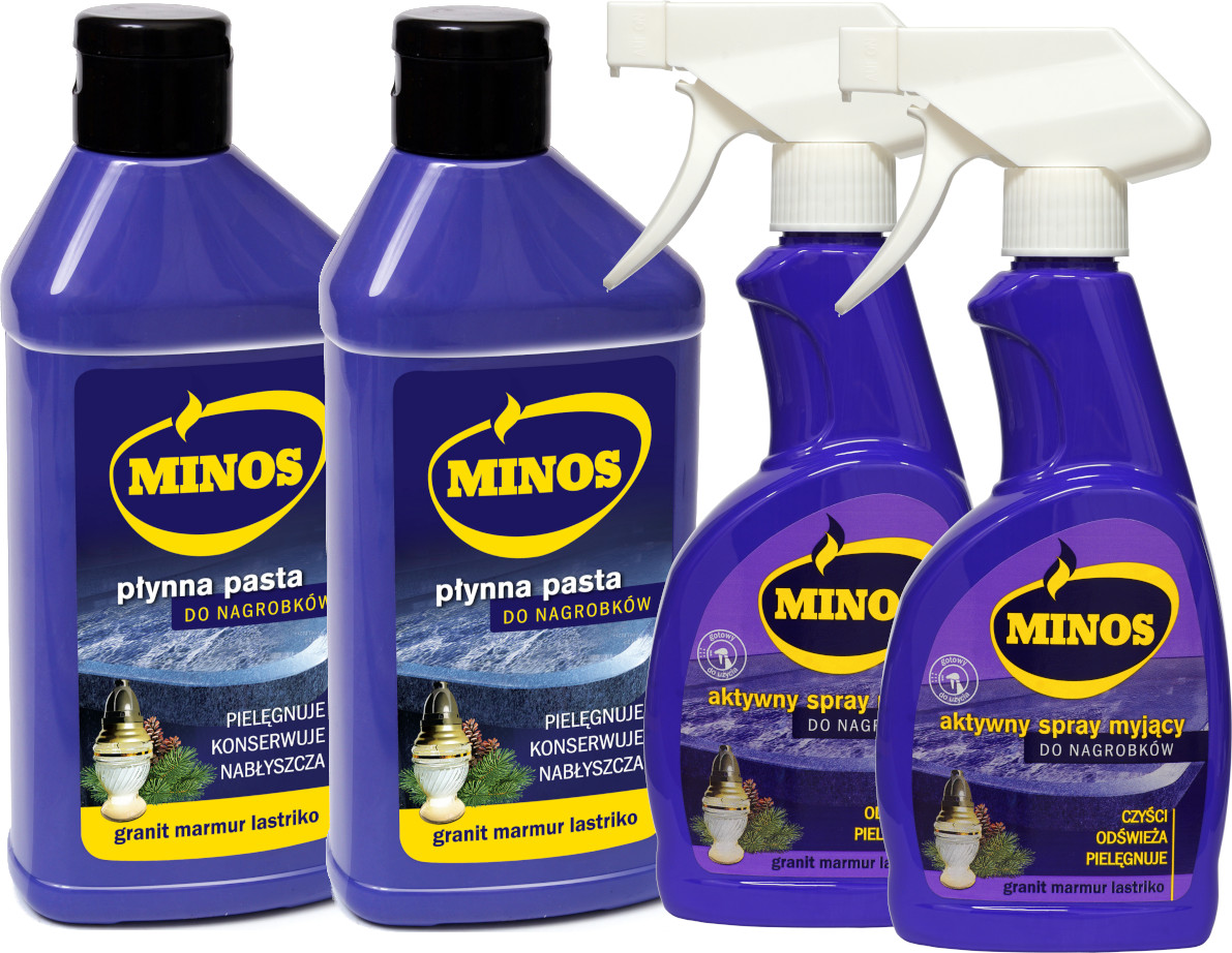

Minos Pasta Płyn do Nagrobków i Kamienia 540+800ml