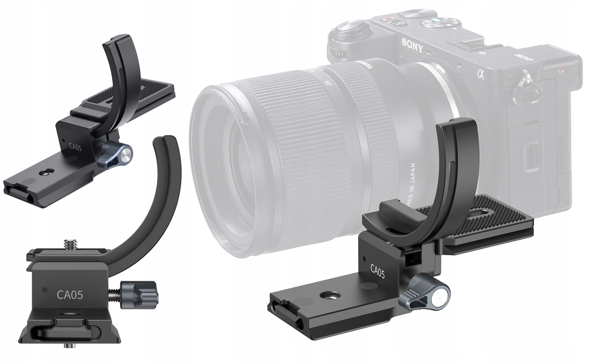 Držák Stativový stativ Vertikální otáčení Horizontální Arca Swiss 1/4 3/8 Objektiv 75 mm