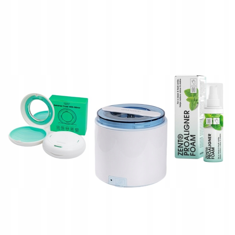 Myjka ultradźwiękowa Etui Pianka do higieny aparatów ortodontycznych