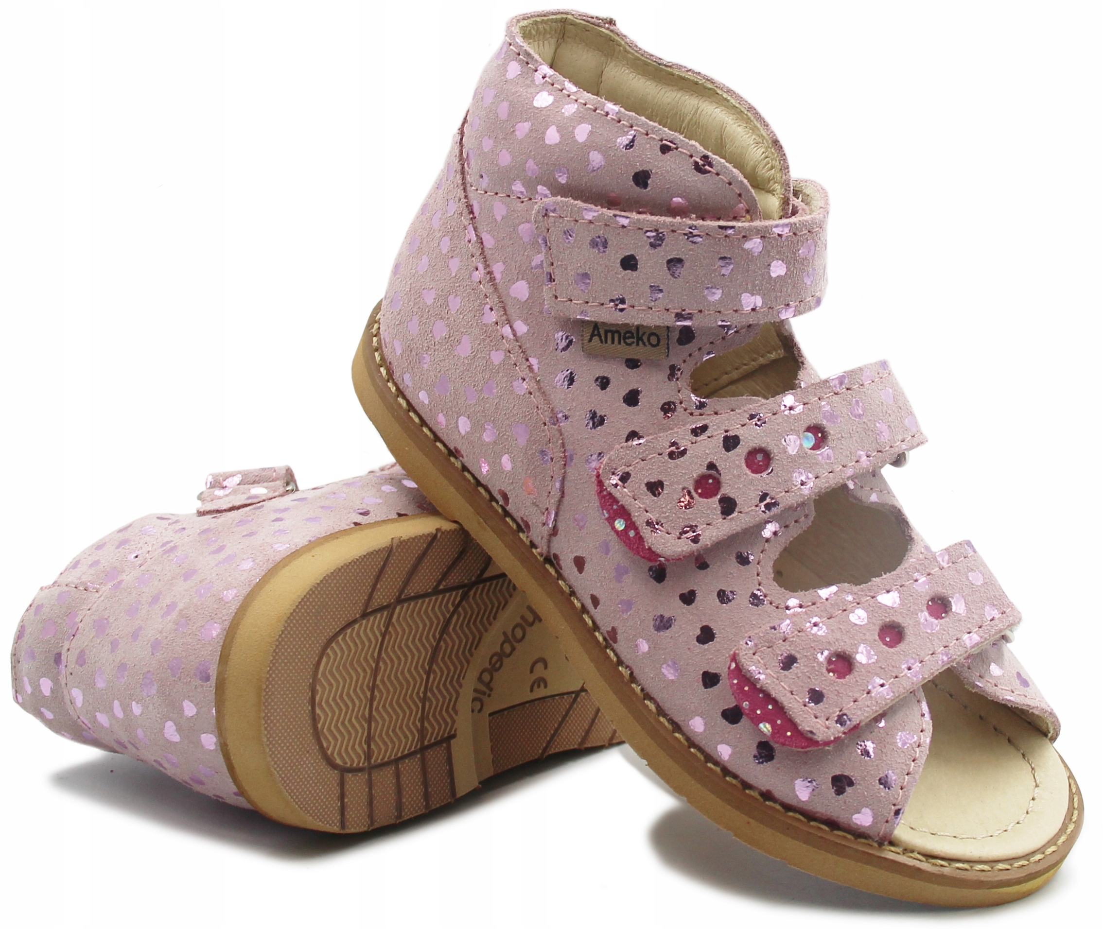 

Dziewczęce Buty Na Rzepy Ameko 2020 Rose Hearts 22
