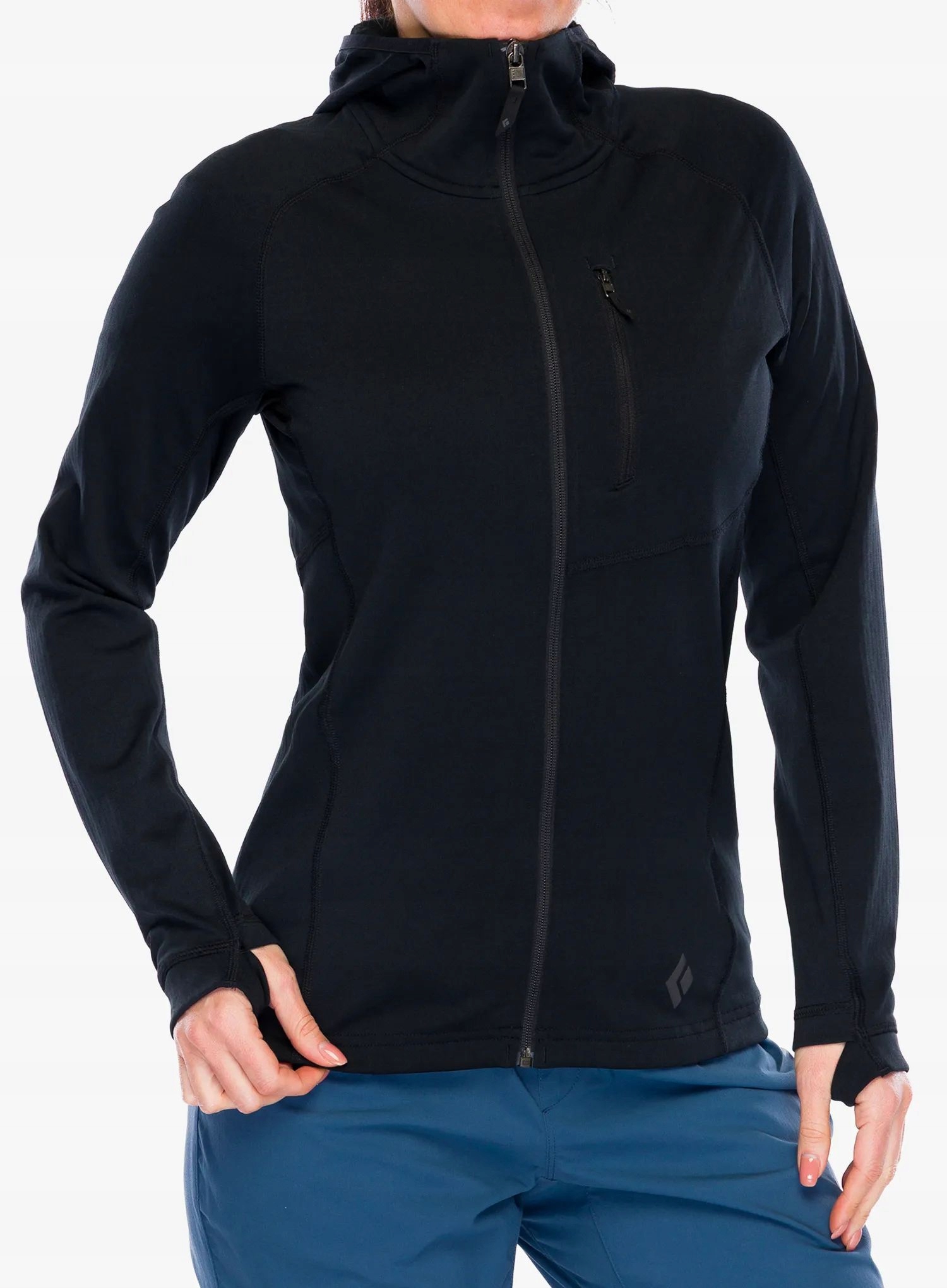 Bluza damska Black Diamond Coefficient Fleece Hoody black L