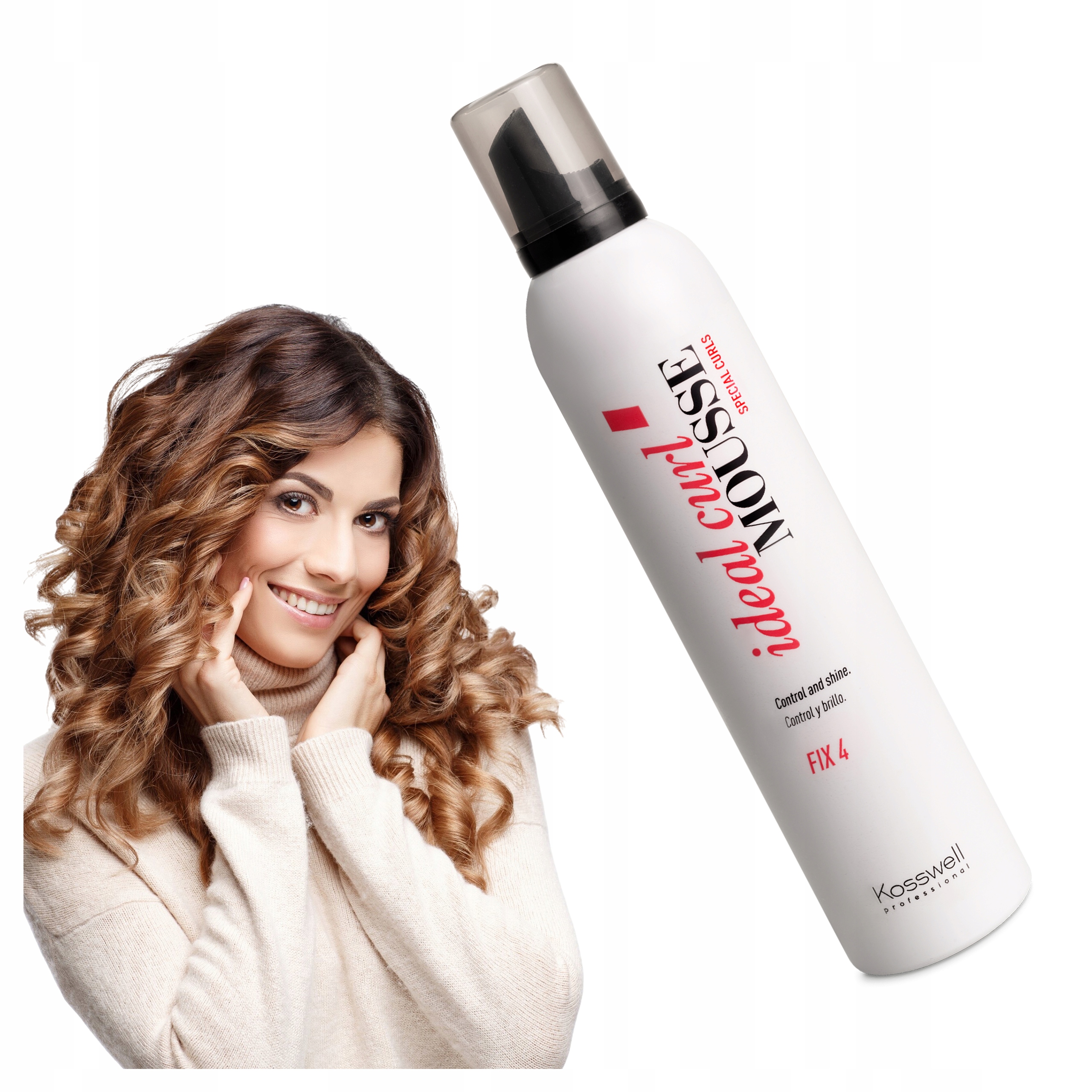 Пена для вьющихся волос для укладки kosswell CURL