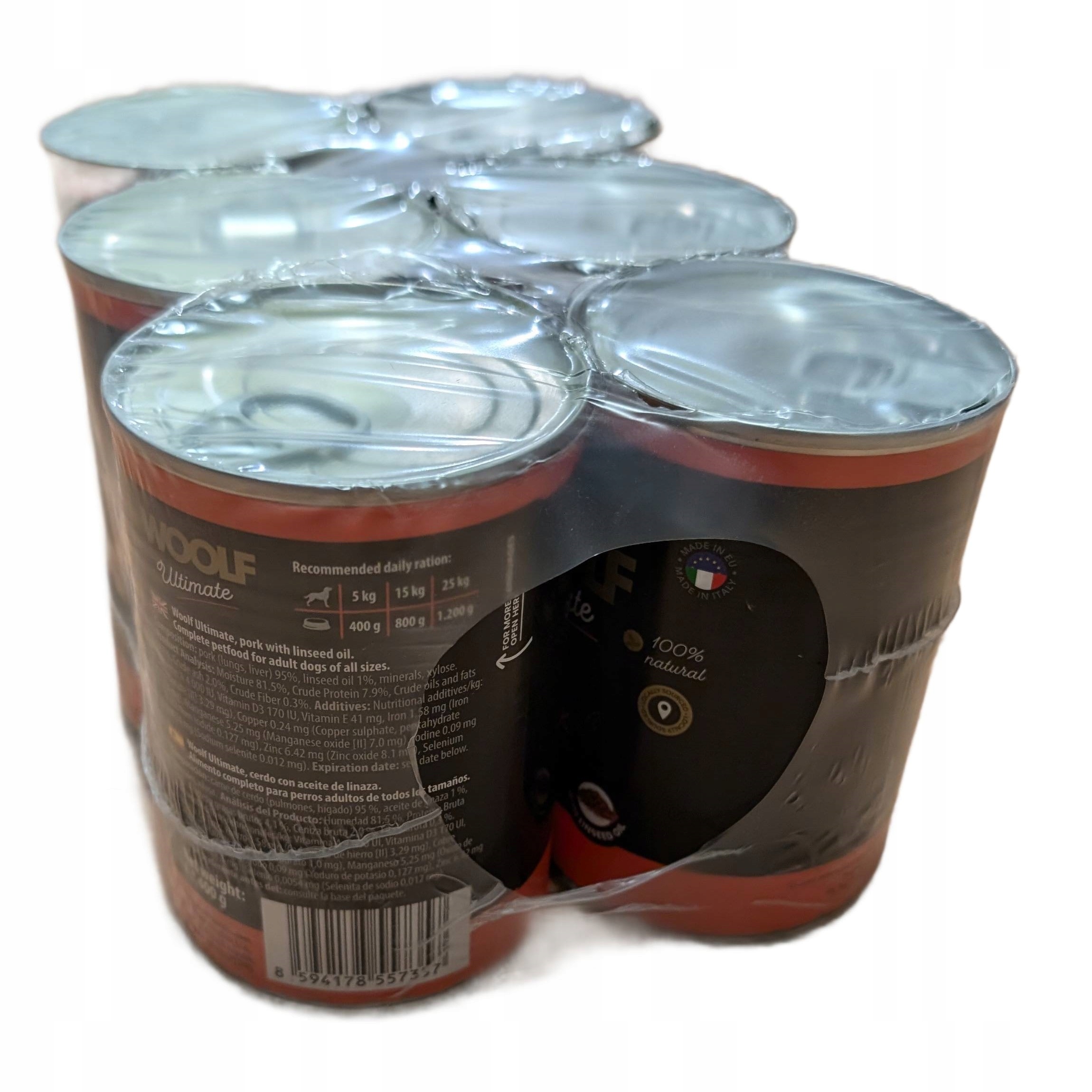 Levně Woolf Ultimate Dog Can Pork Krmivo Vlhké Monoproteinové Vepřové Svařovací