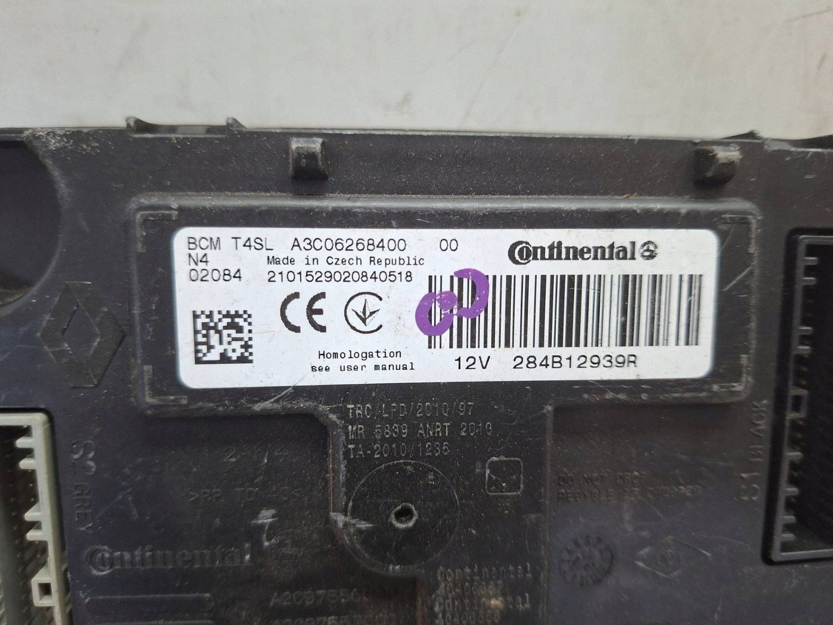 comfort control unit control unit BCM A3C06268400 284B12939R Renault Dacia