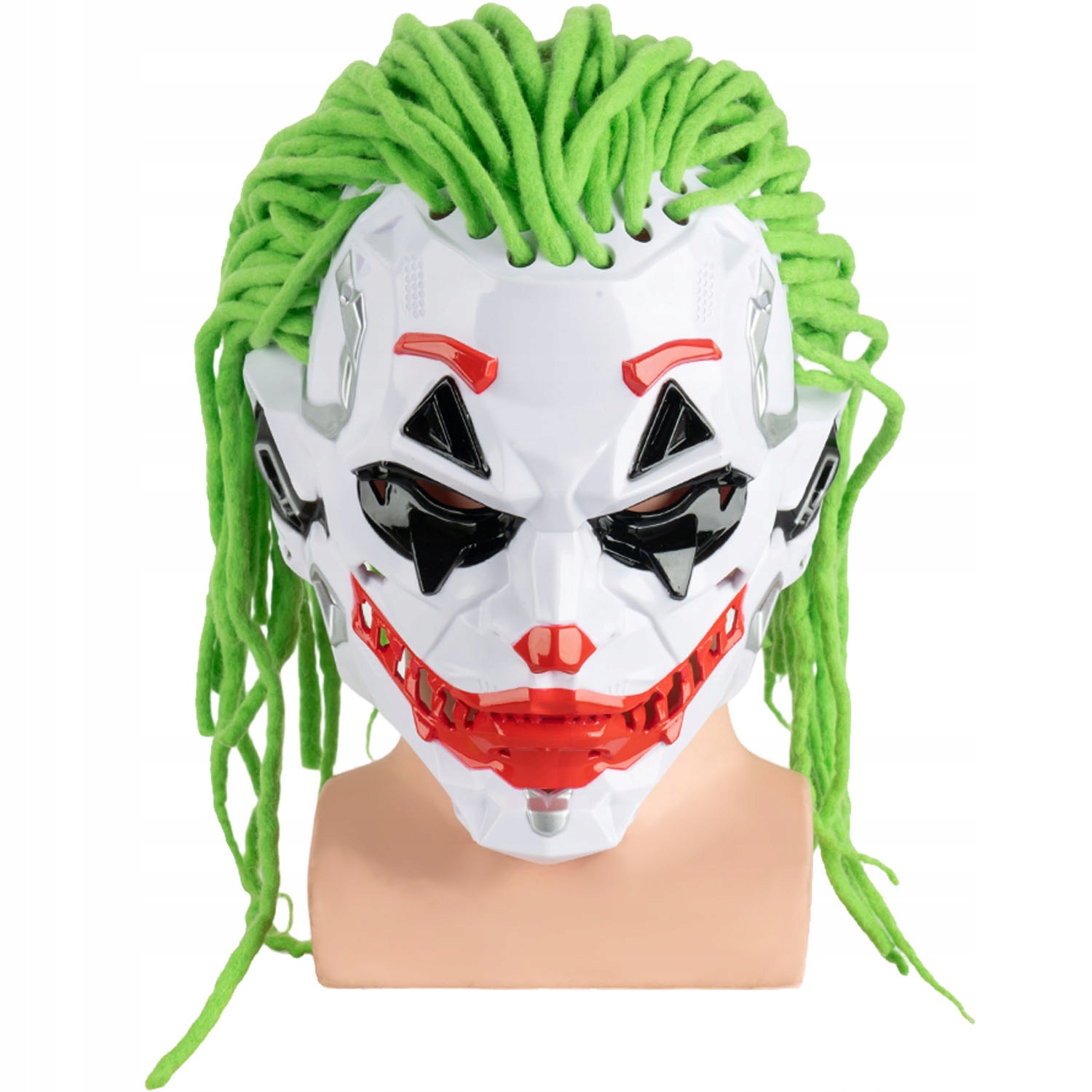 Halloween Mask Maska Klauna s drody pro dospělé Cosplay Zelená