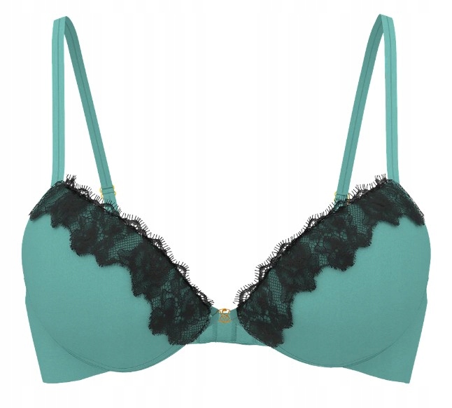 Push-up podprsenka s krajkou Victoria's Secret tyrkysová 75C (34C)