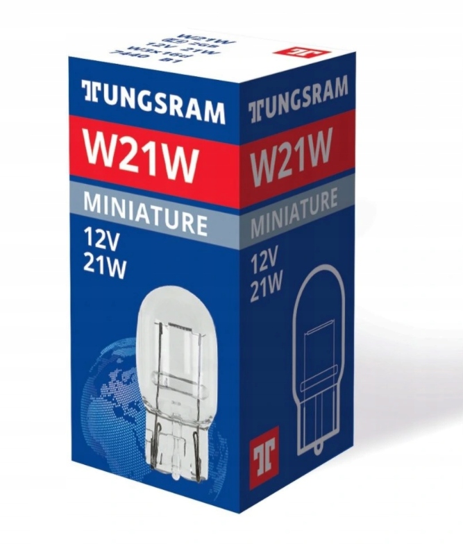 

Żarówka W21W Tungsram 12V 21W W3x16d
